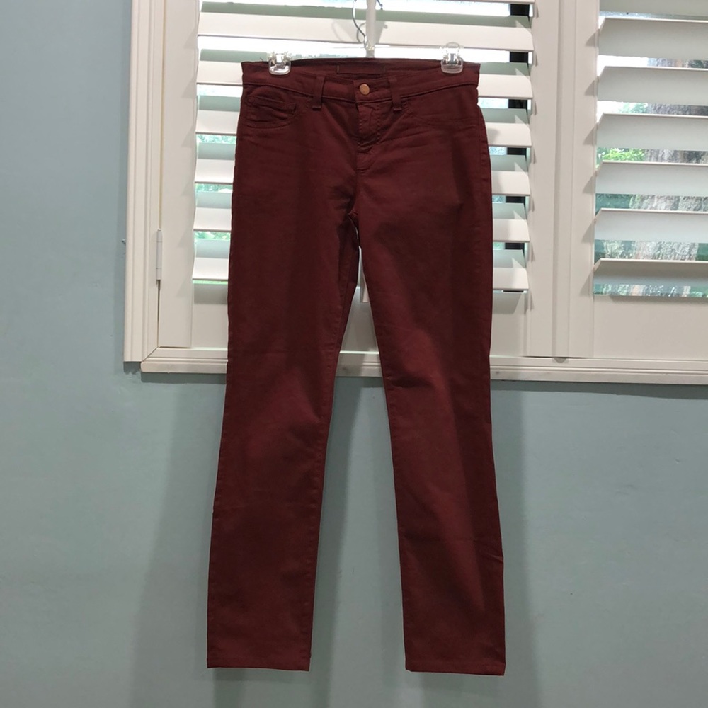 J Brand Skinny Leg Merlot Jeans